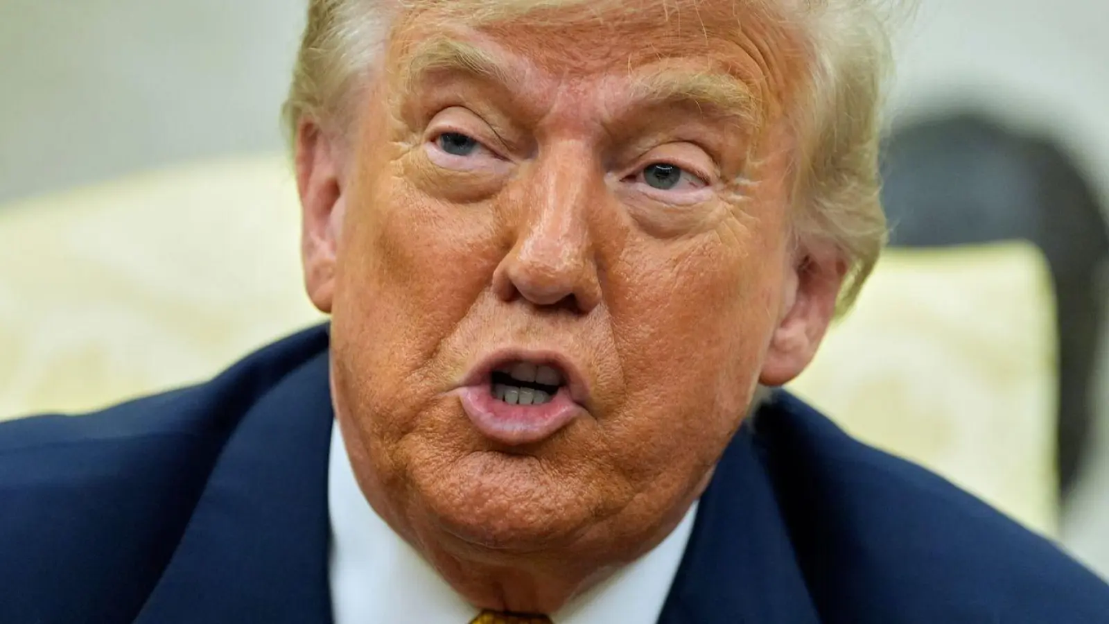 Not amused: US-Präsident Trump.  (Foto: Alex Brandon/AP/dpa)