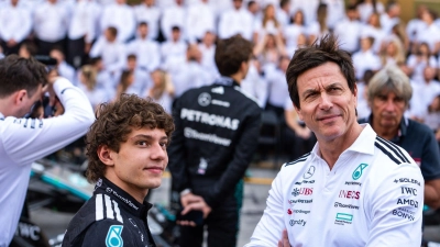 Antonellis Krönung wäre auch für Wolff eine ganz besondere. (Archivbild) (Foto: Luca Martini/SOPA Images via ZUMA Press Wire/dpa)