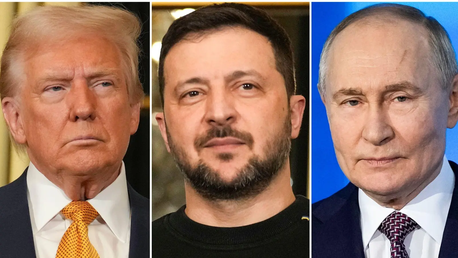 Nur zwei Präsidenten beim Gipfel in Alaska - oder doch alle drei? (Archivbild) (Foto: Morissard/Bednyakov/AP/dpa)