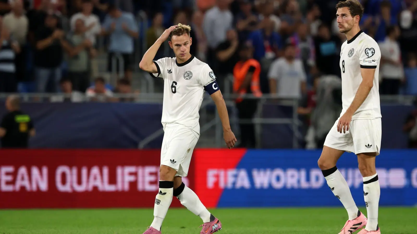 Deutschland kann trotz der Niederlage in der Slowakei noch Gruppensieger werden.  (Foto: Christian Charisius/dpa)