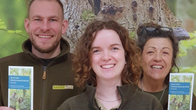 Die Ranger des Naturparks Steigerwald stellen das neue Jahresprogramm vor.  (Foto: Naturpark Steigerwald)