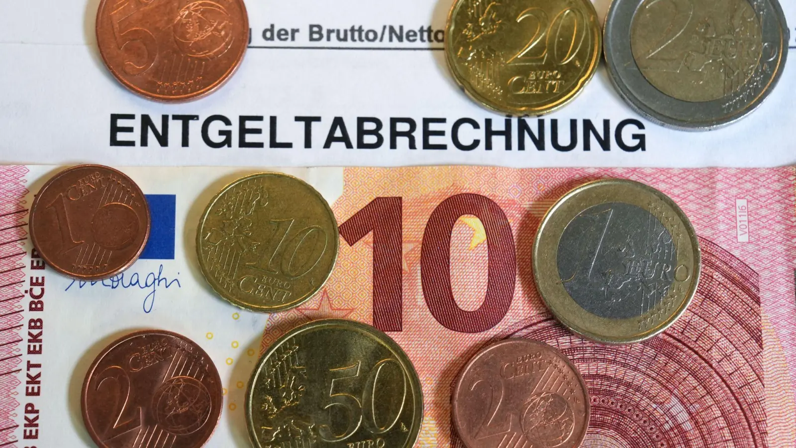 Mindestlohn für eine Stunde: 13,90 Euro ab 2026  (Foto: Marcus Brandt/dpa)