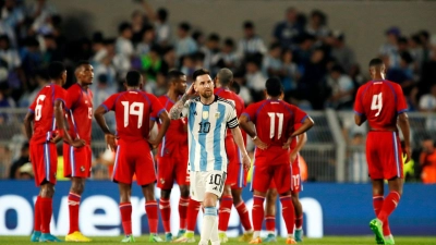 Argentiniens Superstar Lionel Messi erzielte den entscheidenden Treffer gegen Ecuador. (Foto: Gustavo Ortiz/dpa)