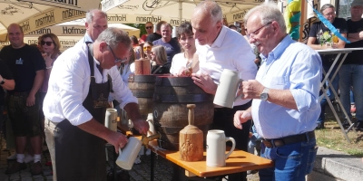 Den Bieranstich wird Bürgermeister Armin Luther vornehmen.  (Foto: Martina Hinkelmann)