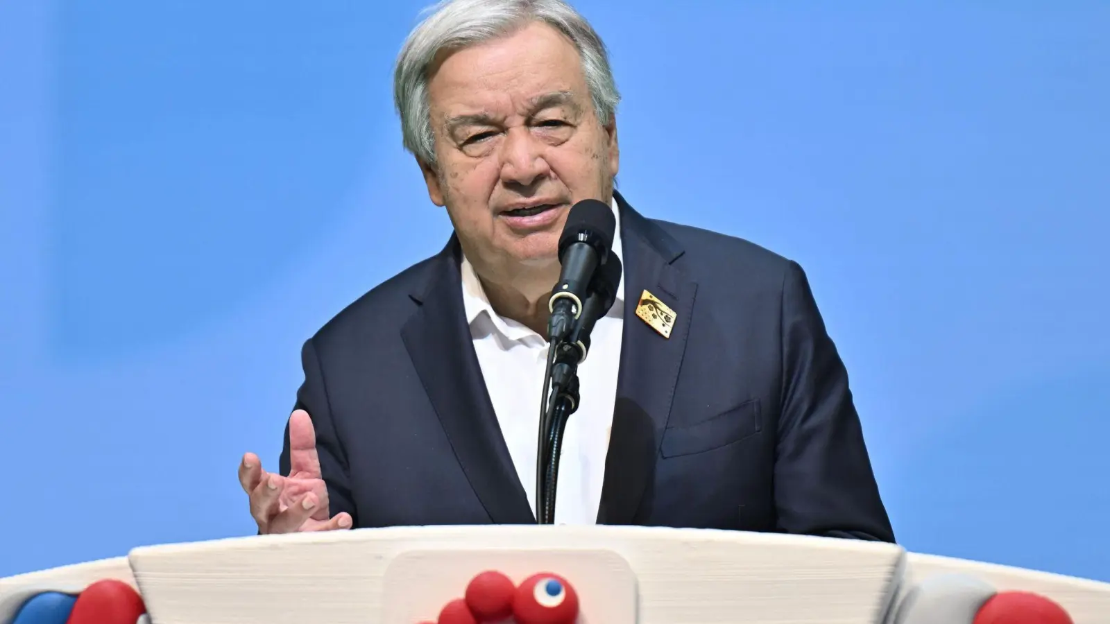 Guterres ist über den russischen Angriff auf Kiew erbost. (Archivbild) (Foto: --/kyodo/dpa)