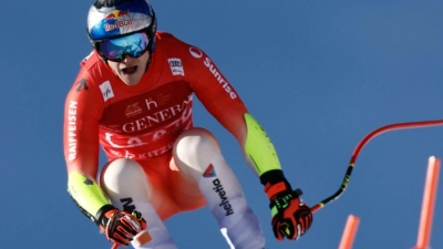 Der Schweizer Marco Odermatt zeigte wieder mal eine famose Fahrt. (Foto: Gabriele Facciotti/AP/dpa)