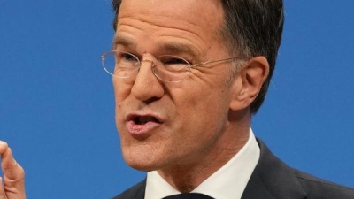 Sieht eine positive Entwicklung: Nato-Generalsekretär Mark Rutte stellte die neuen Zahlen am Donnerstag in Brüssel vor. (Archivbild) (Foto: Virginia Mayo/AP/dpa)