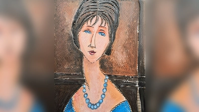 „Greetings from Amedeo”, eine Arbeit von Irmtraud Schmidt-Hartung, die in der Ausstellung „gangArt” zu sehen sein wird. (Foto: Irmtraud Schmidt-Hartung)