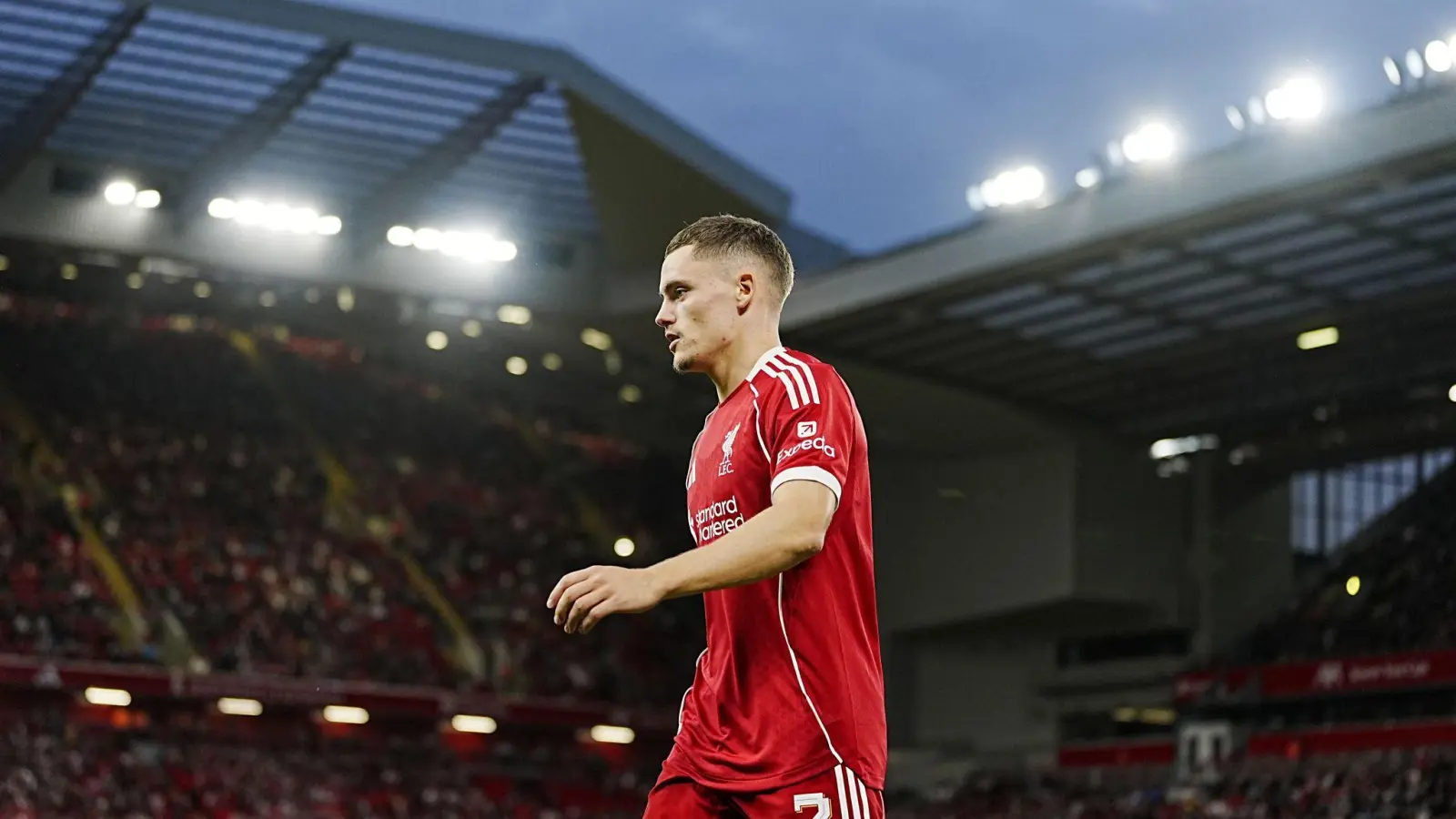 Florian Wirtz ist der neue Hoffnungsträger in Liverpool. (Foto: Peter Byrne/PA Wire/dpa)