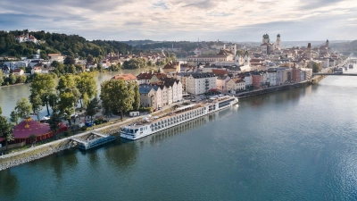 Dort, wo Donau, Inn und Ilz zusammenfließen: In Passau startet die große Kreuzfahrt entlang von Europas zweitlängstem Fluss. (Foto: Tobias Köhler/dpa/dpa-tmn)