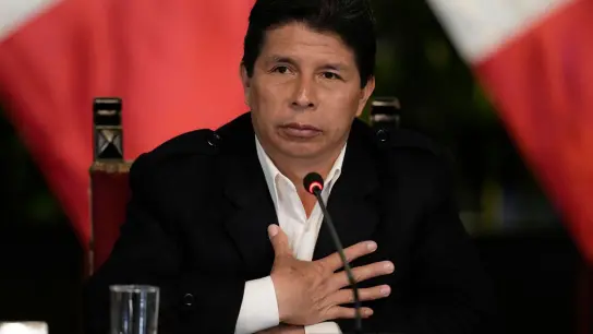 Perus Präsident Pedro Castillo wurde kürzlich des Amtes enthoben und festgenommen. (Foto: Martin Mejia/AP/dpa)