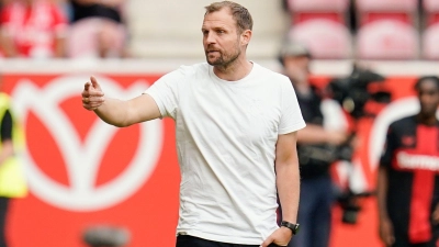 Mainz-Coach Bo Svensson bleibt vor dem Spiel in Mönchengladbach positiv gestimmt. (Foto: Uwe Anspach/dpa)