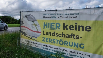 Zwanzig Jahre nach der Vertragsunterzeichnung zum Bau des Brennerbasistunnels gibt es auf deutscher Seite noch nicht einmal eine fertige Planung für die Zuleitung zum längsten europäischen Eisenbahntunnel. (Foto: Uwe Lein/dpa)