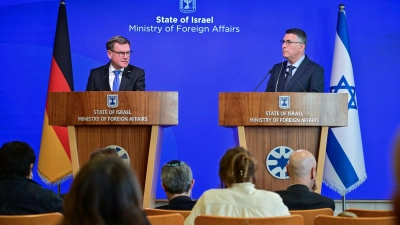 Der Krieg im Iran steht bei dem Treffen im Vordergrund.  (Foto: Sebastian Christoph Gollnow/dpa)