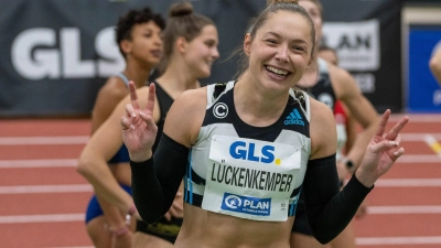 Siegte in Dessau über die 100 Meter in 11,04 Sekunden: Gina Lückenkemper. (Foto: Stefan Mayer/Eibner-Pressefoto/dpa)