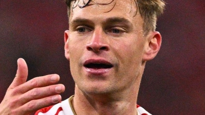 Die Nationalspieler des FC Bayern um Kapitän Joshua Kimmich werden nach dem verpassten Champions-League-Finale nun in der WM-Vorbereitung komplett dabei sein.  (Foto: Tom Weller/dpa)