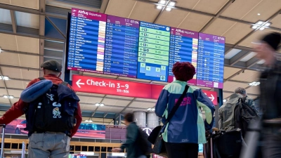 Flugreisende am BER sollten viel Geduld mitbringen. (Archivbild) (Foto: Michael Ukas/dpa)
