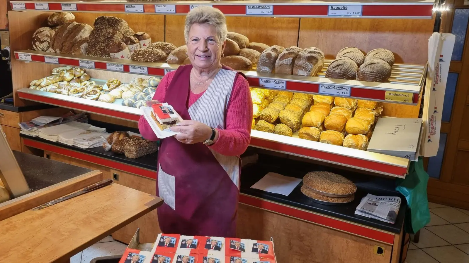 Die Trump-Schnitte aus dem Hause Trump sorgte für Aufsehen. (Archivbild) (Foto: René Priebe/dpa)