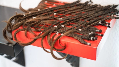 Gesundes, langes Haar kann gespendet werden, etwa an eine Organisation, die daraus Perücken für Menschen herstellt, die krankheitsbedingt ihre Haare verloren haben. (Foto: Oliver Dietze/dpa/dpa-tmn)