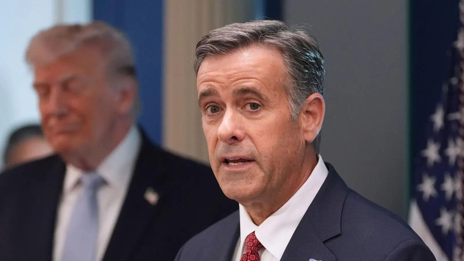 Der US-amerikanische Chef des Geheimdienstes CIA, John Ratcliffe, ist für Gespräche nach Moskau gereist. (Archivbild) (Foto: Alex Brandon/AP/dpa)