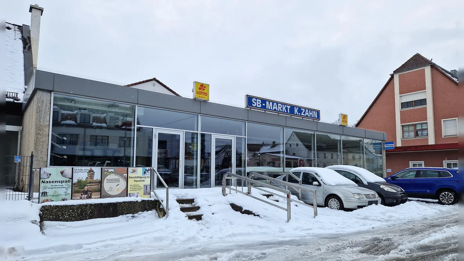 Seit Ende 2024 hat der SB-Markt Zahn in Lichtenau nicht mehr geöffnet. (Foto: Andrea Walke)