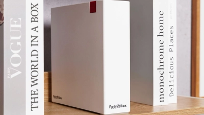 Kantig und schlicht: Fritz stellt mit dem Router DSL/Fiber 7-90 auf der IFA ein neues Design vor. (Foto: Fritz! GmbH/AVM/dpa-tmn)