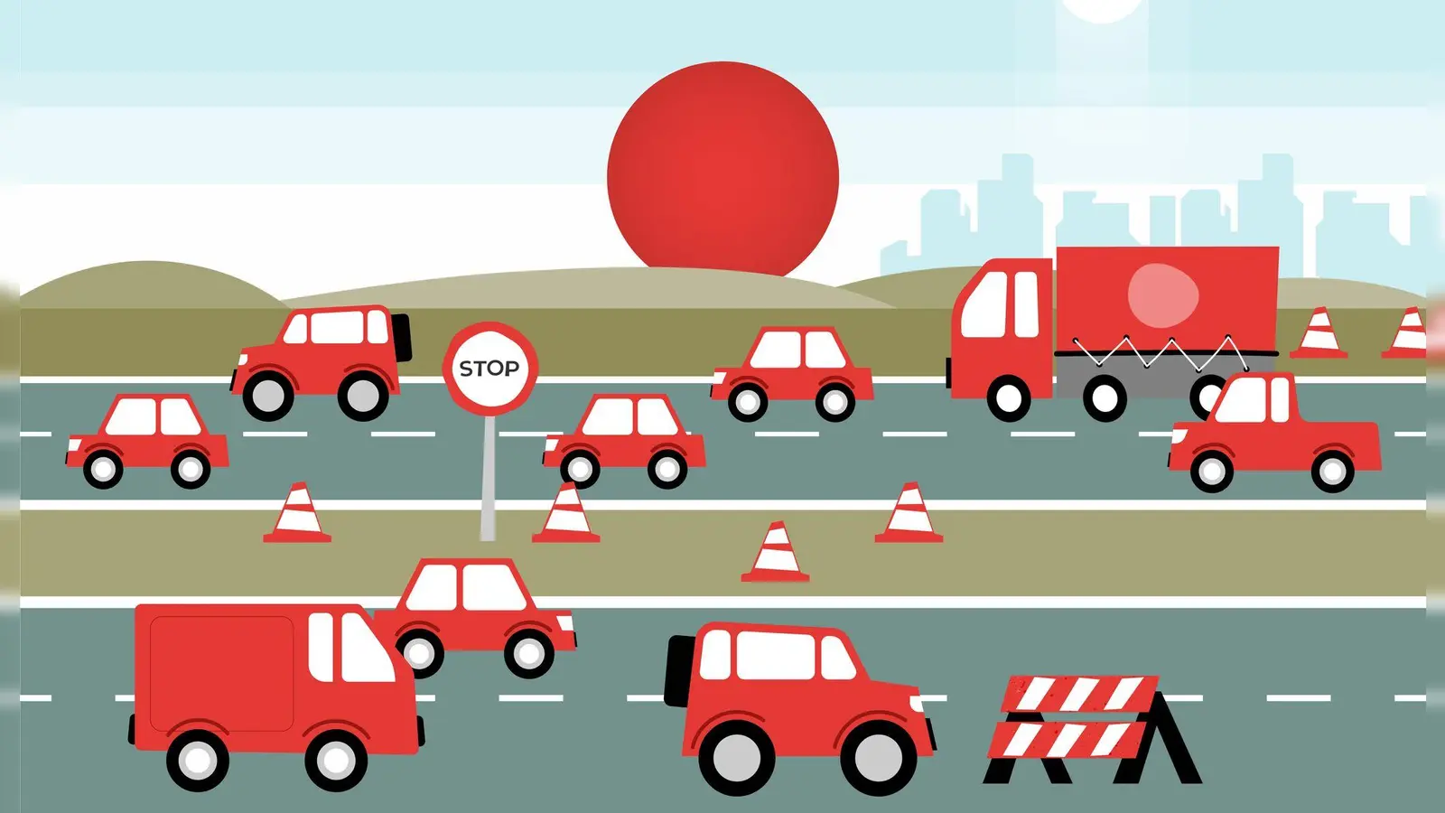 Ferienstart, Baustellen, Ausflüge: Am Wochenende vom 9. bis 11. Oktober drohen vielerorts Verzögerungen auf den Autobahnen. (Foto: dpa-infografik/dpa-tmn)
