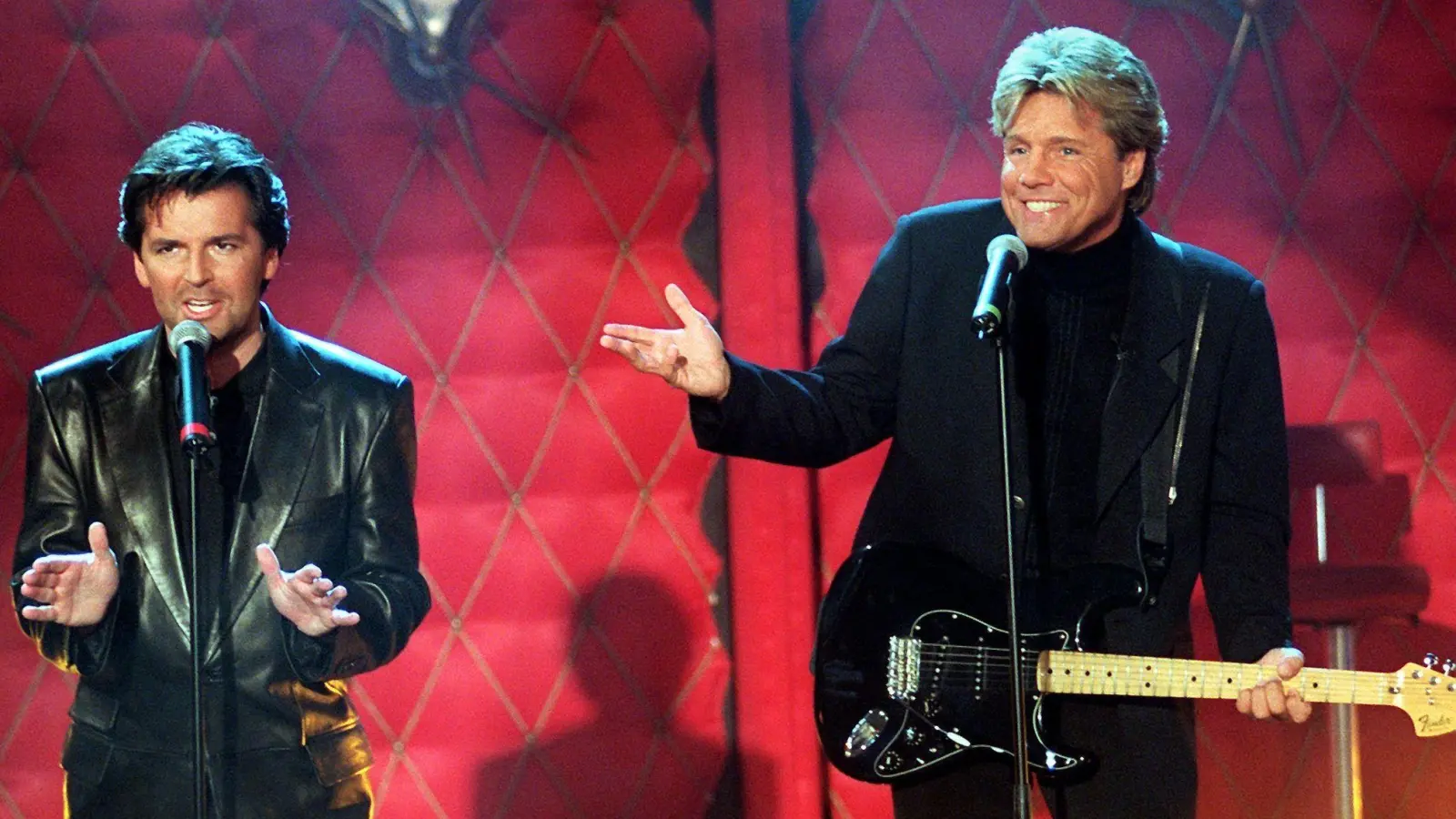 Dieter Bohlen meldet sich in ungewohnter Weise auf Instagram: Per KI lebt das einstige Erfolgsduo mit Thomas Anders wieder auf.  (Foto: Katja Lenz/dpa)