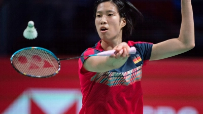 Hat ihr erstes Spiel bei den World Tour Finals verloren: Yvonne Li. (Foto: Claus Fisker/Ritzau Scanpix/AP/dpa)