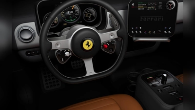 Mit Cockpit im Analog-Design, klassischen Schaltern und edlen Materialien setzt der Luce innen auf Retro-Charme. (Foto: Ferrari/dpa-tmn)