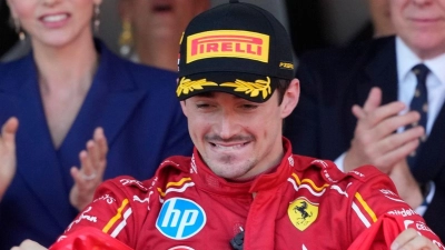 Ferrari-Pilot Charles Leclerc hat erstmals sein Formel-1-Heimrennen in Monaco gewonnen. (Foto: Luca Bruno/AP/dpa)