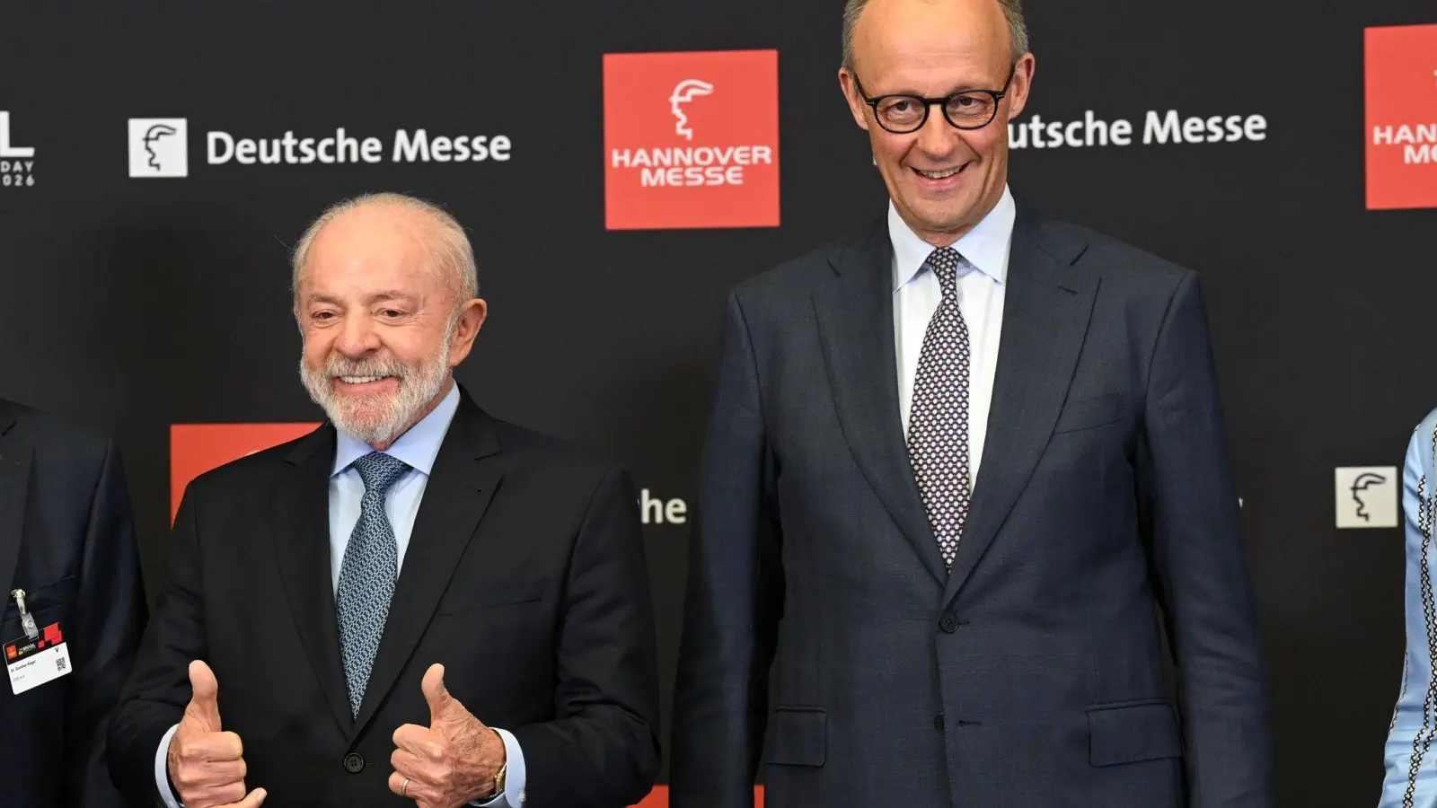 Merz erhofft sich von der Hannover-Messe ein Zeichen der Zuversicht (Foto: Julian Stratenschulte/dpa)