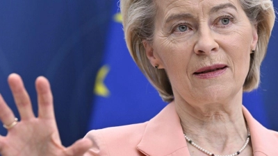Ursula von der Leyen, Präsidentin der Europäischen Kommission. (Foto: Henrik Montgomery/TT News Agency/AP/dpa)