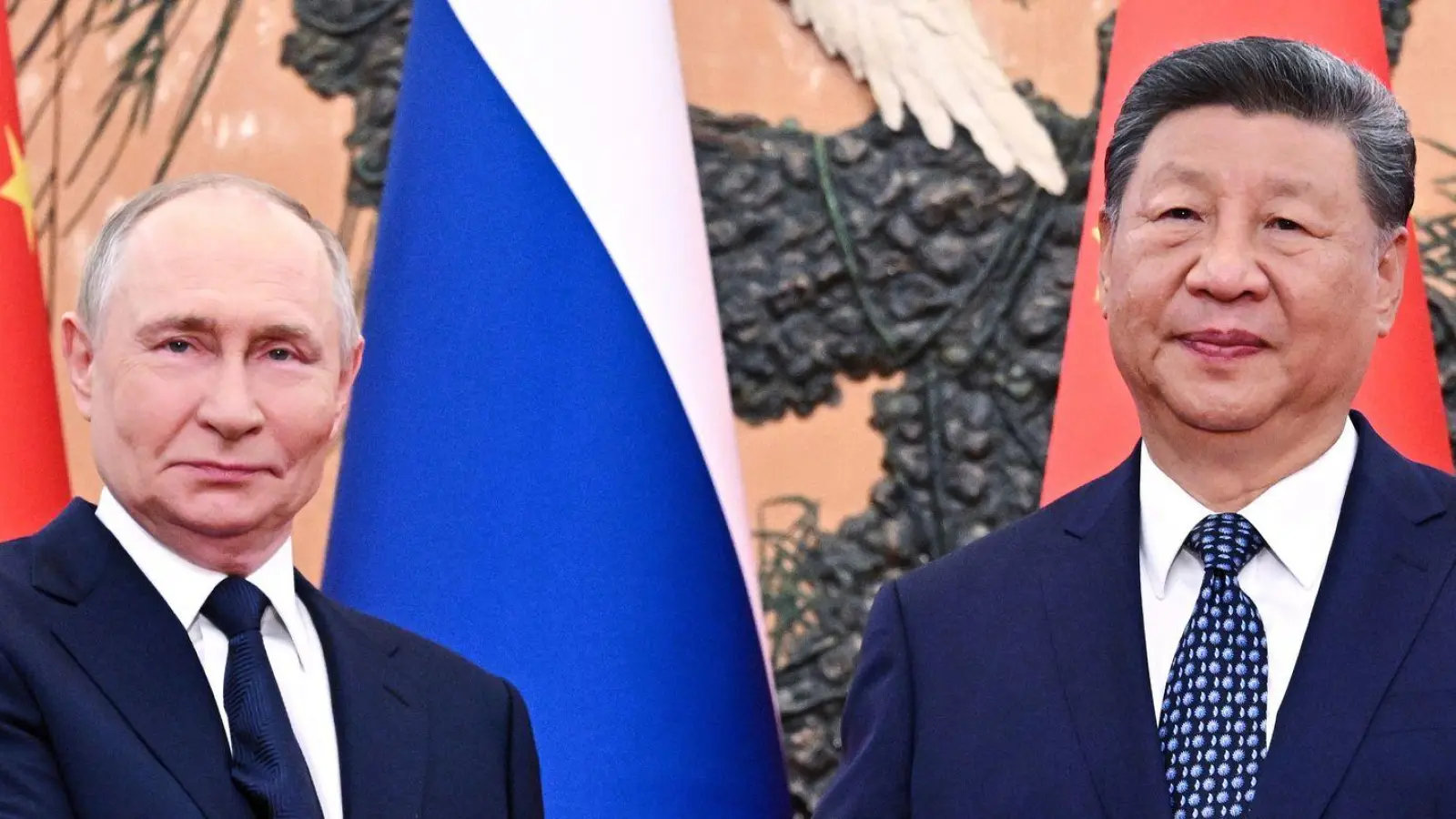 Russlands Präsident Putin will nach dem Gipfel noch eine Militärparade in Peking besuchen.   (Foto: Sergei Bobylev/Pool Sputnik Kremlin/AP/dpa)