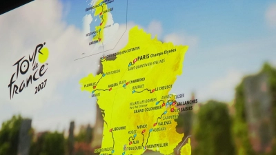 Von Edinburgh nach Paris - das ist die Tour-Strecke 2027 (Foto: Thibault Camus/AP/dpa)