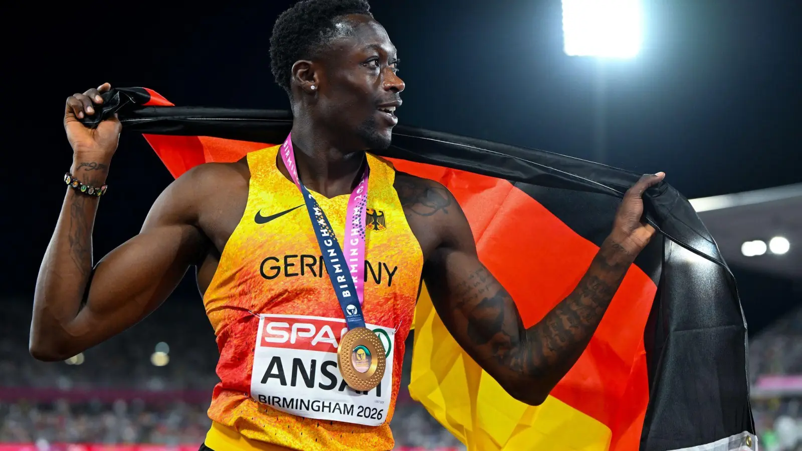 Owen Ansah krönte sich zum 200-Meter-Europameister. (Foto: Sven Hoppe/dpa)