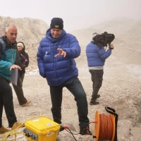 Ministerpräsident Markus Söder (CSU) besuchte die Forschungsstation auf der Zugspitze.  (Foto: Ehsan Monajati/dpa)