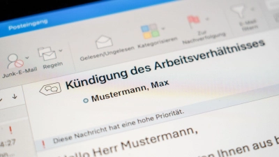 Rauswurf per Mail? Eine Kündigung muss immer im Original vorliegen. (Foto: Nico Tapia/dpa-tmn)