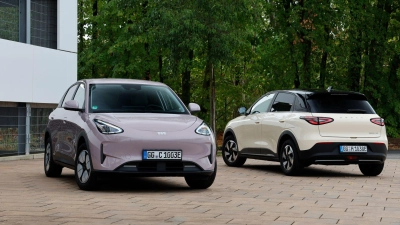 Modern, aber nicht zu extravagant: Das Design des Geely E2 lässt sich durchaus als massentauglich einstufen. (Foto: Thorsten Weigl/Geely/dpa-tmn)