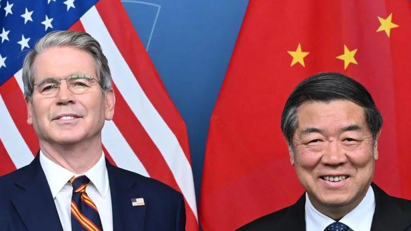 US-Finanzminister Bessent und Chinas Vize-Premier Li hatten bereits zuvor die Handelsgespräche geführt. (Archivbild) (Foto: Dai Tianfang/XinHua/dpa)