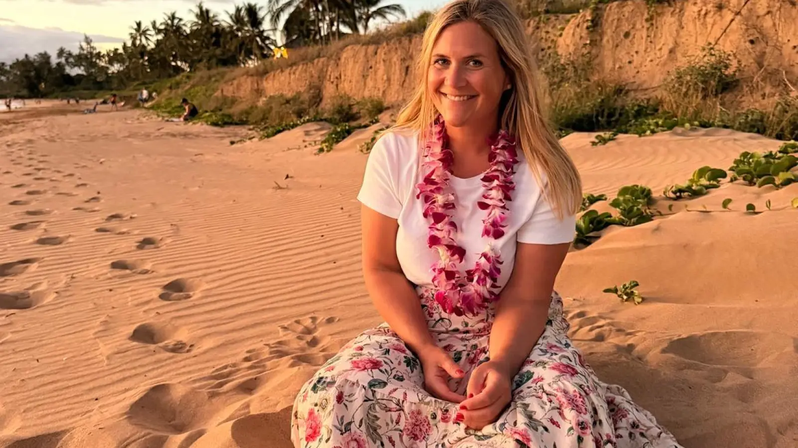 Bestseller-Autorin Lilly Lucas auf Hawaii. Dort hat sie von der Verfilmung ihres Buches erfahren.  (Foto:  Andreas Eyrisch)