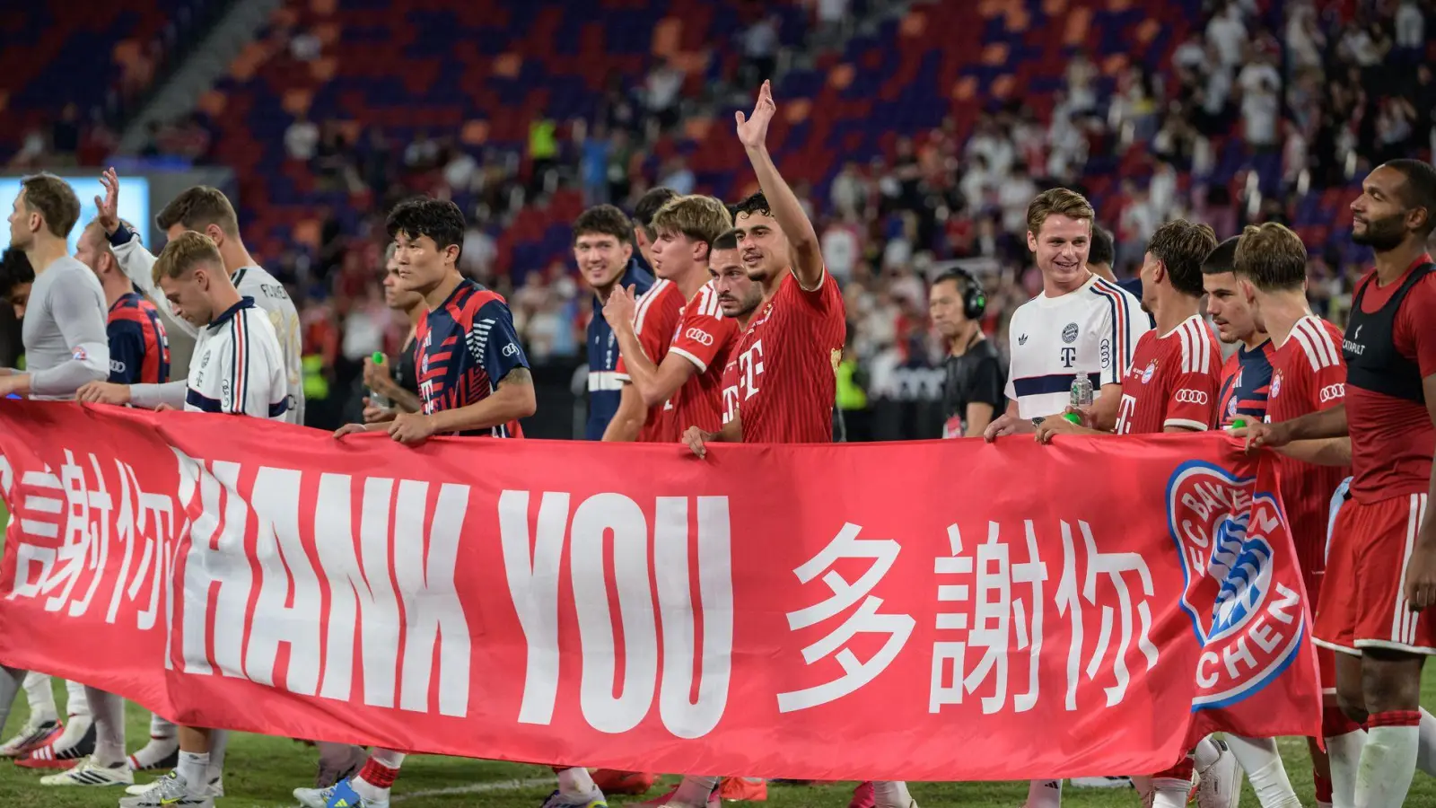 Der FC Bayern blickt zufrieden auf die Asien-Tour zurück. (Foto: Jayne Russell/ZUMA Press Wire/dpa)