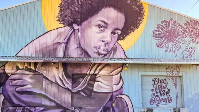 Wandmalerei an einem Gebäude in New Orleans. (Foto: Ralf Johnen/dpa-tmn)