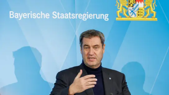 Markus Söder (CSU), Ministerpräsident von Bayern, spricht. (Foto: Daniel Karmann/dpa)