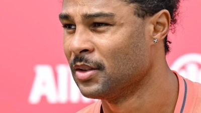 Serge Gnabry trainierte in dieser Woche an der Säbener Straße. (Archivbild) (Foto: Harry Langer/dpa)