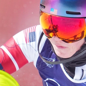 Olympia, Olympische Winterspiele Mailand Cortina 2026, Ski alpin, Slalom, Frauen, Durchgang 1, Tofane Alpine Skiing Centre, Mikaela Shiffrin (USA) in Aktion. (Foto: Michael Kappeler/dpa)