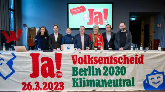 Bei einem Volksentscheid können Berlinerinnen und Berliner darüber abstimmen, ob die Hauptstadt bis 2030 klimaneutral werden soll. (Foto: Christophe Gateau/dpa)