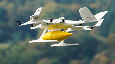 Drohnen und Lastenräder sollen Einkäufe zu den Menschen nach Hause bringen. (Foto: Uwe Anspach/dpa)