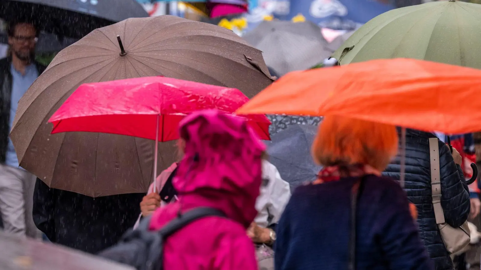 Im Laufe des Tages ziehen schauerartige Regenfälle über den Freistaat. (Symbolbild) (Foto: Peter Kneffel/dpa)