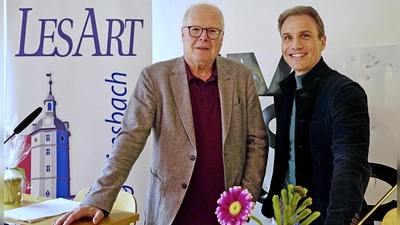 Widmeten sich dem Werk von Rainer Maria Rilke: Professor Dr. Gunnar Och und Dr. Christoph Grube bei der Literarischen Matinee. (Foto: Elke Walter)